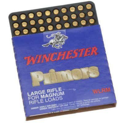Open box of Winchester Large Rifle Primers