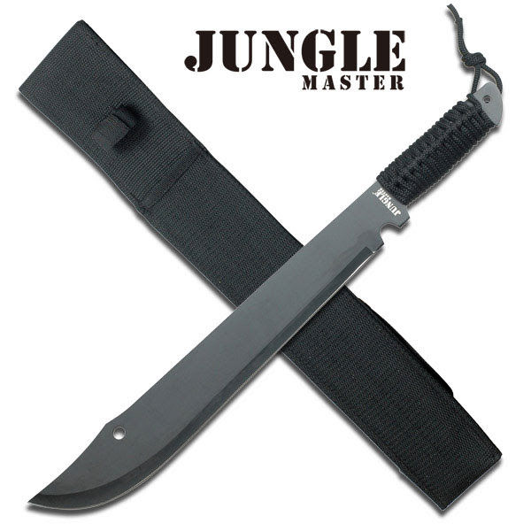 Black JUNGLE MASTER machete and sheath