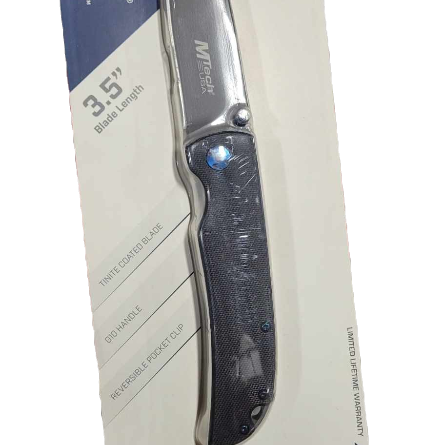Milton folding knife in packaging, 3.5" blade