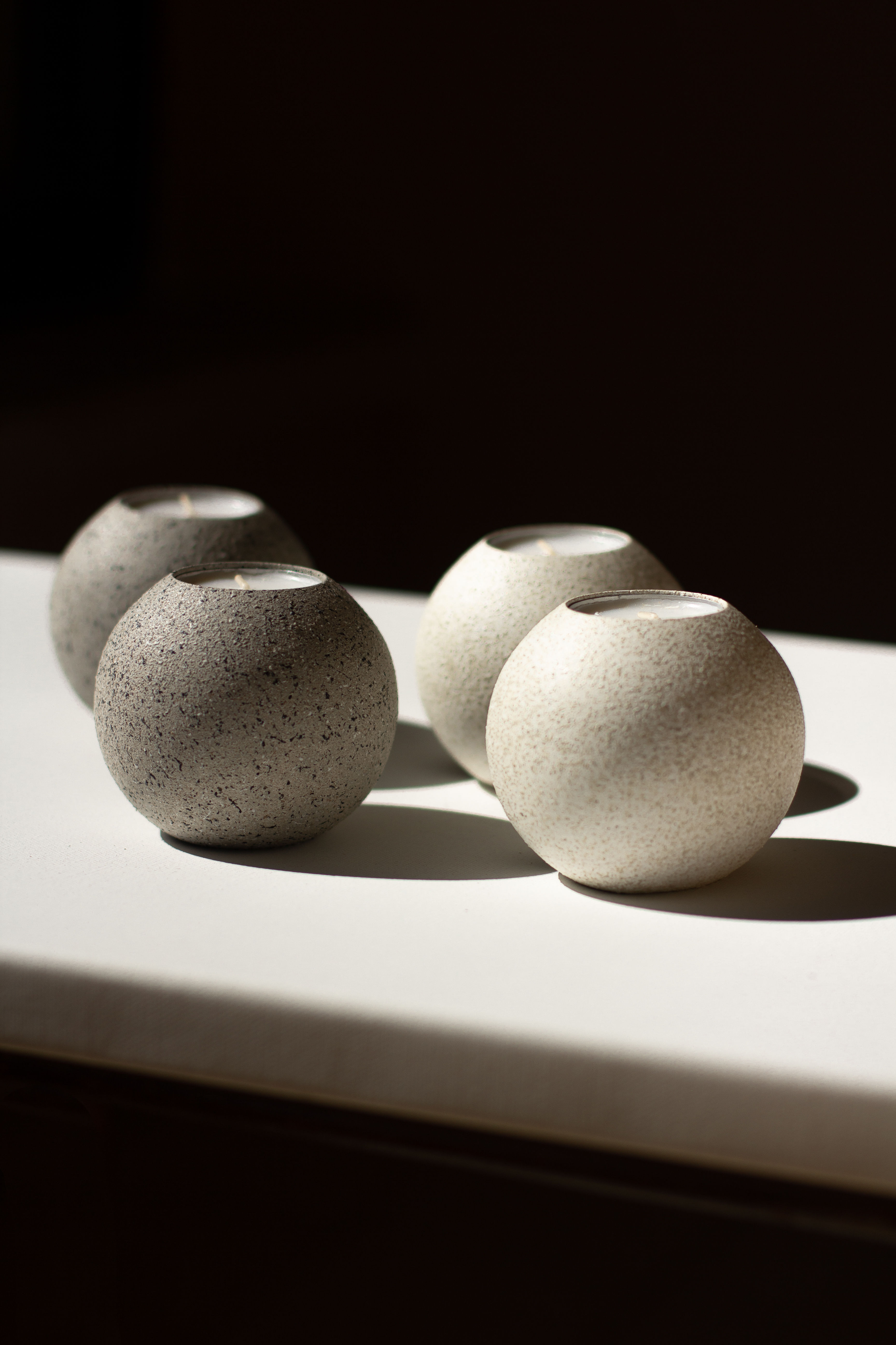 סט מעמד נרות כדור