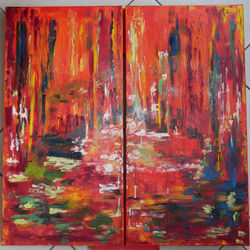 Sans Titre III bis 2 panneaux 80X80