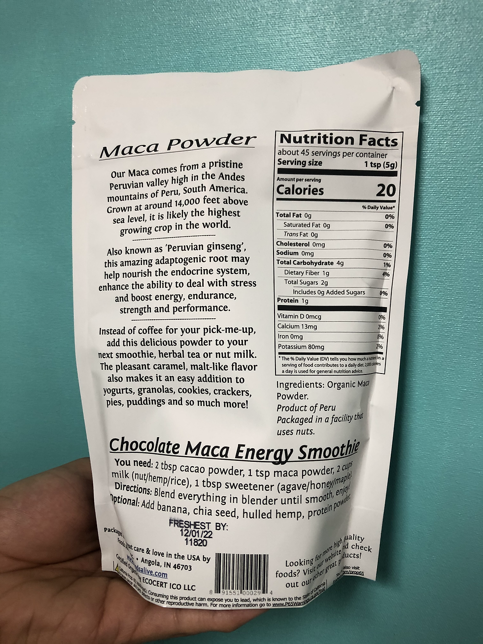 Thumbnail: Foods Alive Maca Powder