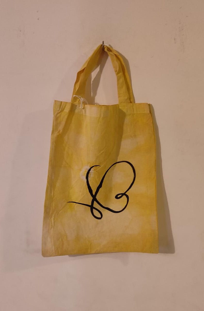 Bag: Small cotton hand bag