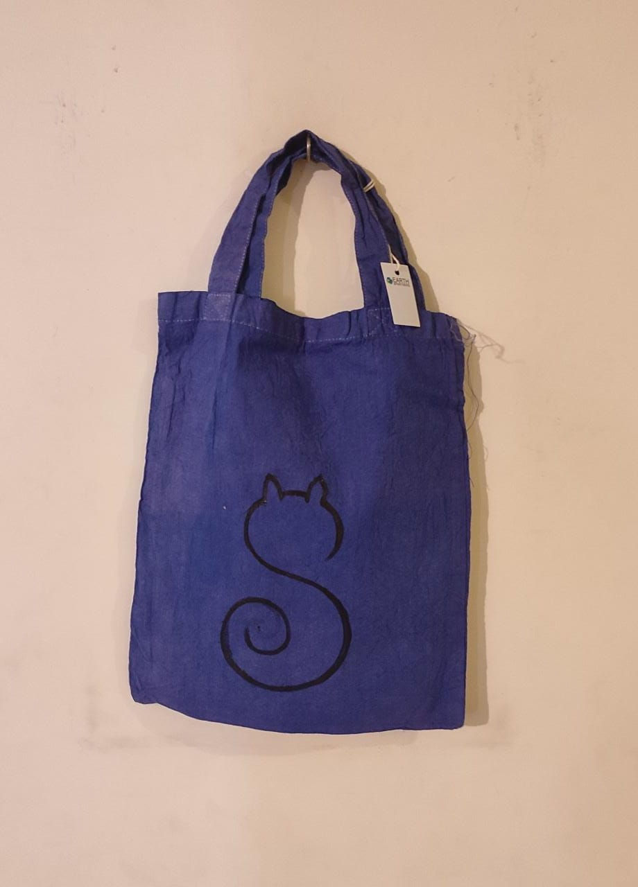 Bag: Small cotton hand bag