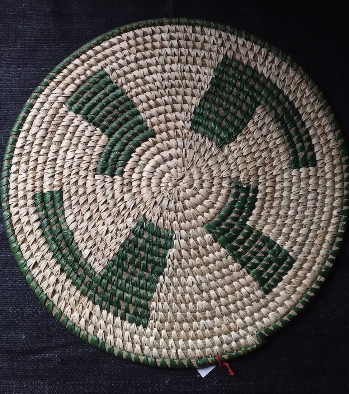 Wall Decor: Ornate Sabai-reed wall plaque