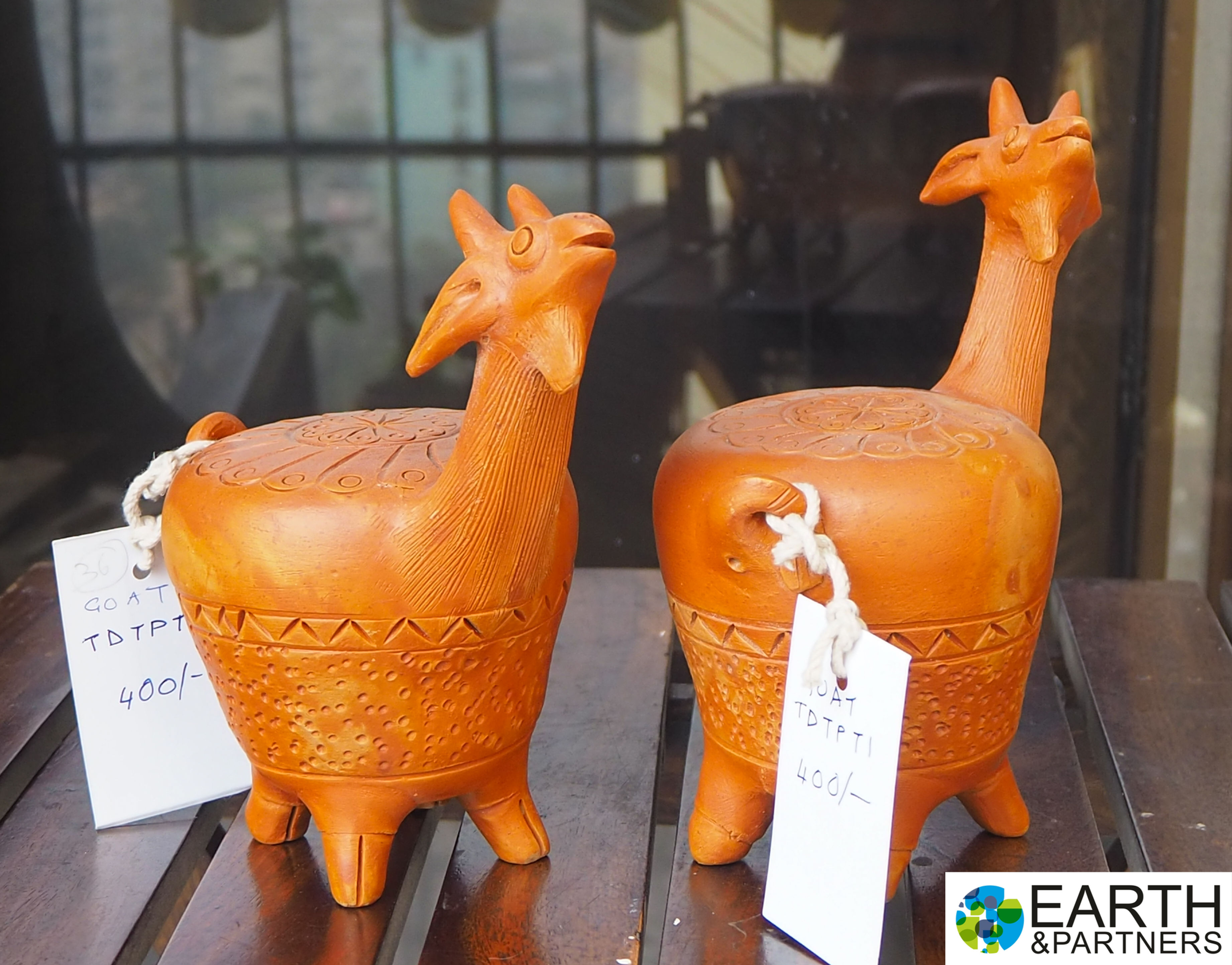 Table Decor: Terracotta goat