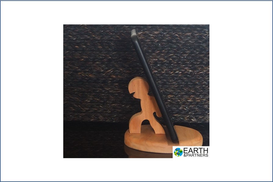 Office: Wooden load-bearer mobile stand