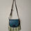 Thumbnail: Bag: Medium sized cotton, Sitalpati & leather sling bag