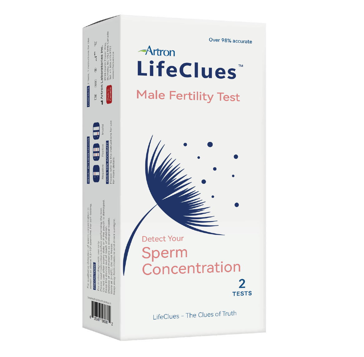 Life Clues Male Fertility Test (2 Tests Inside)