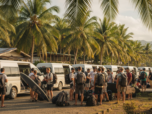 Sayak Airport is small, so transfers are usually easy to find after landing.