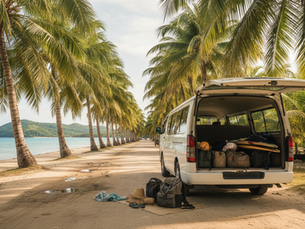 Van transfers are one of the easiest ways to reach General Luna from the airport or port.