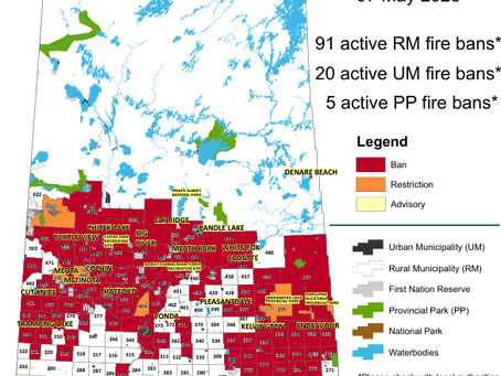 Fire Ban Map in SK
