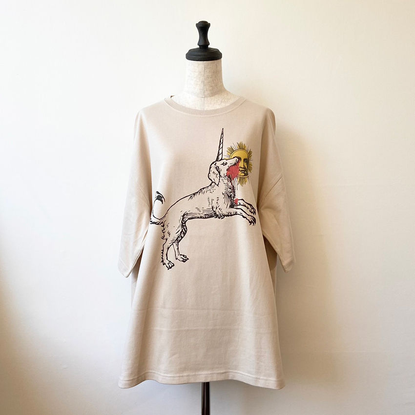 太陽を噛むカニスルプス/ビッグシルエットTシャツ