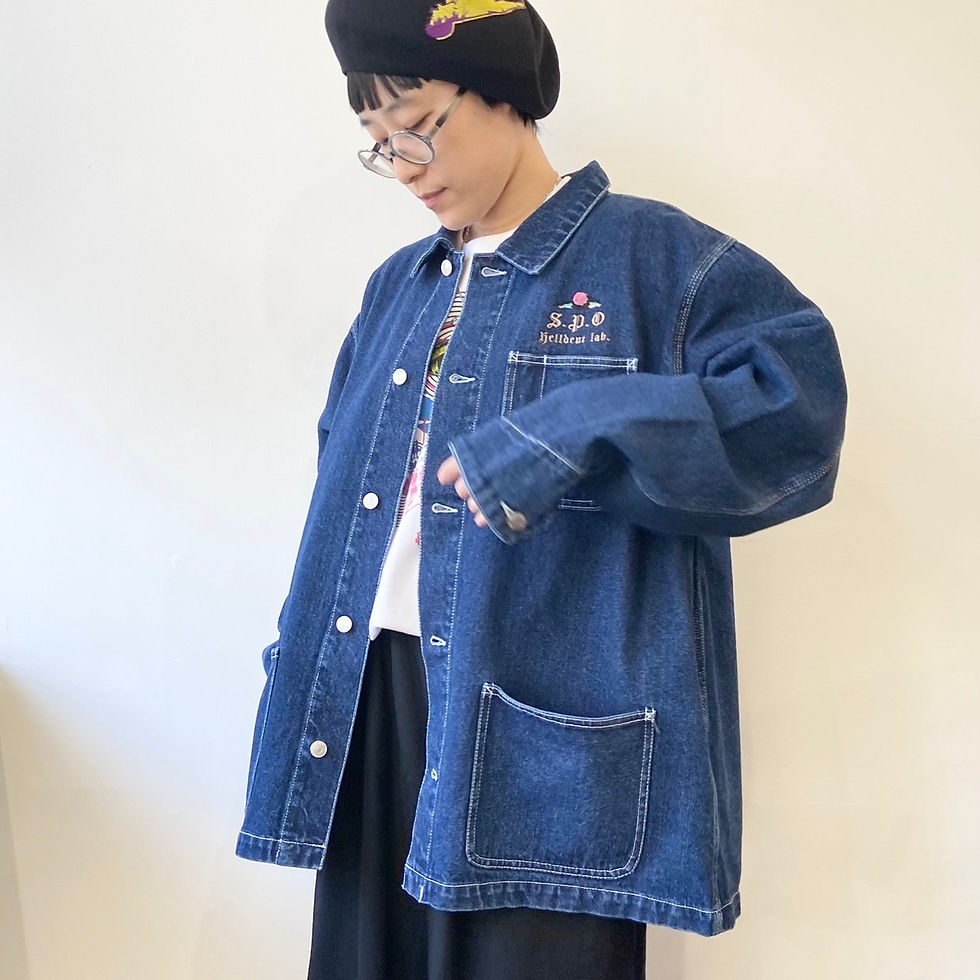 サムネイル： 混沌の世の中を徘徊す/デニムカバーオールジャケット