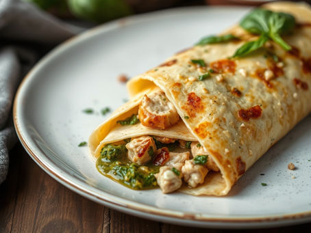 Tuscan Chicken and Pesto Crepe