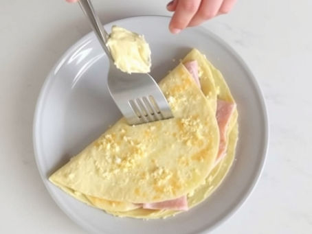 Ham and Cheese Crepe
