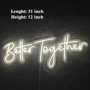 Better Together Neon Sign for Rent in Paducah, KY