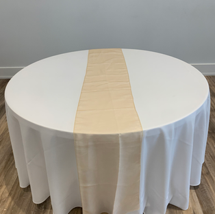 Gold Organza Table Runner for Rent in Paducah, KY