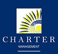 Charter Management Blue and Yellow Logo