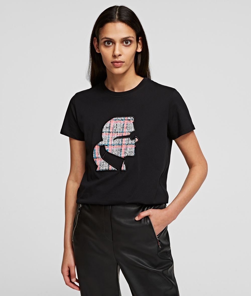 PROFILE BOUCLÉ T-SHIRT /KARL LAGERFELD