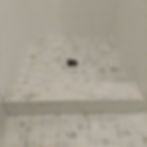 Tiled shower curb, master bath renovation