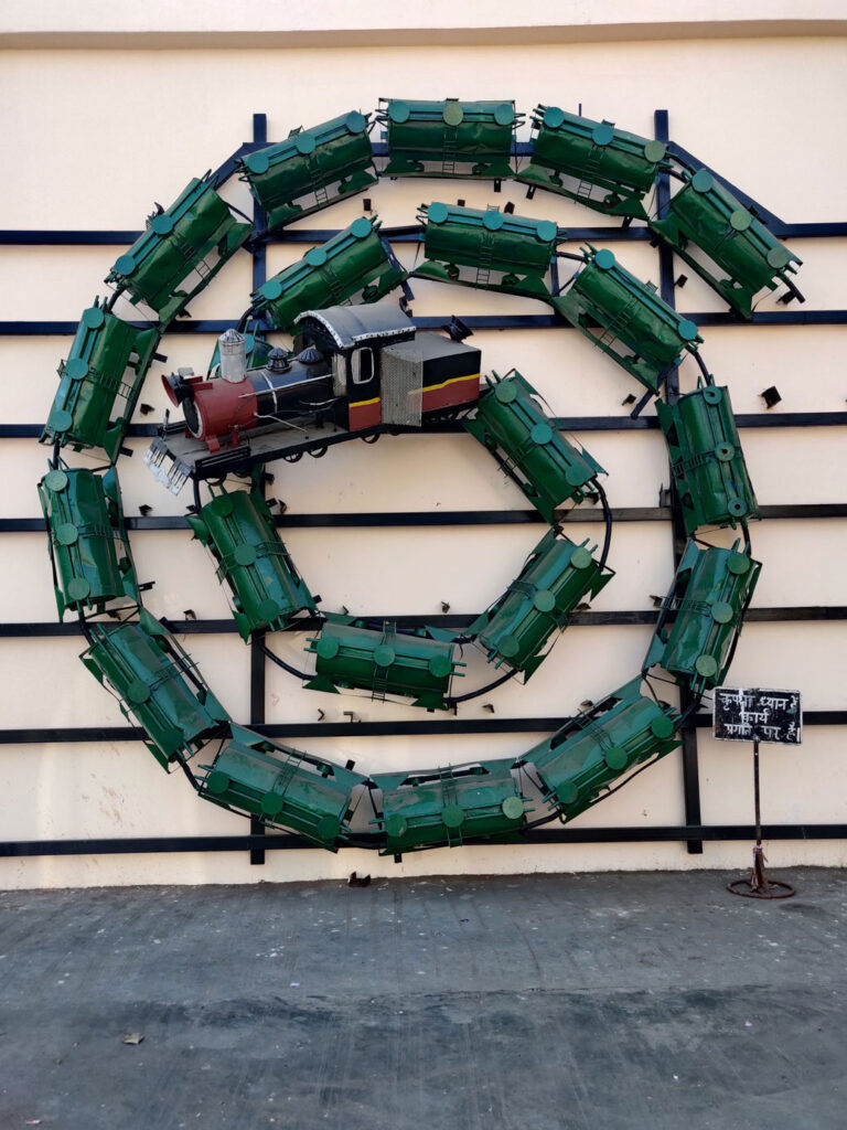 art installation at Vadodara Railway station