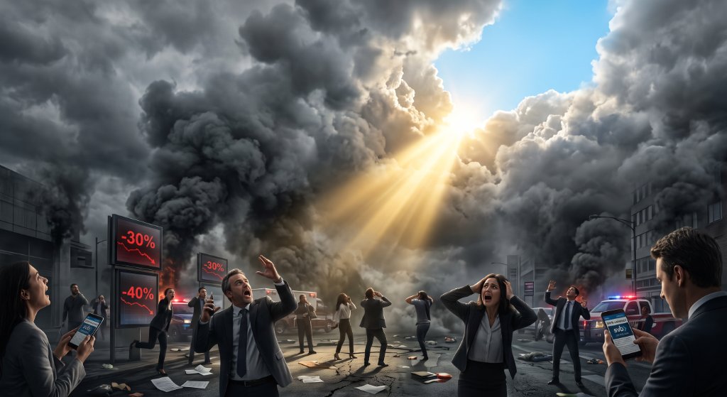 הפסיכולוגיה של משברי פתאום: איך למדתי להשקיע כשנדמה שסוף העולם הגיע