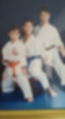 Sensei Joni and her children when she opened a dojo