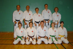 Group picture Group Picture - Only Black belts - Johnny, Sensai Poul, Dennis, Peter and Sensai Anne