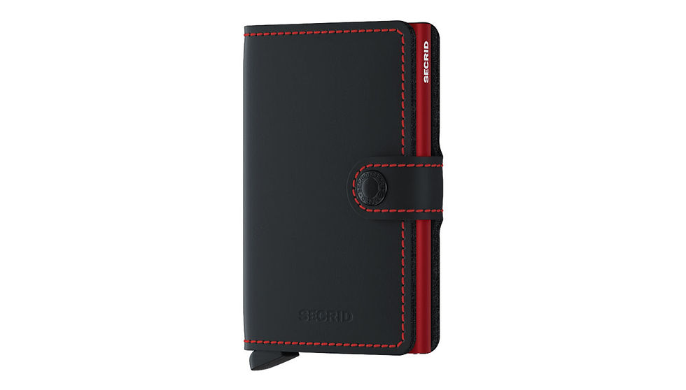 Miniaturbild: Secrid Miniwallet Matte Black & Red Portemonnaie