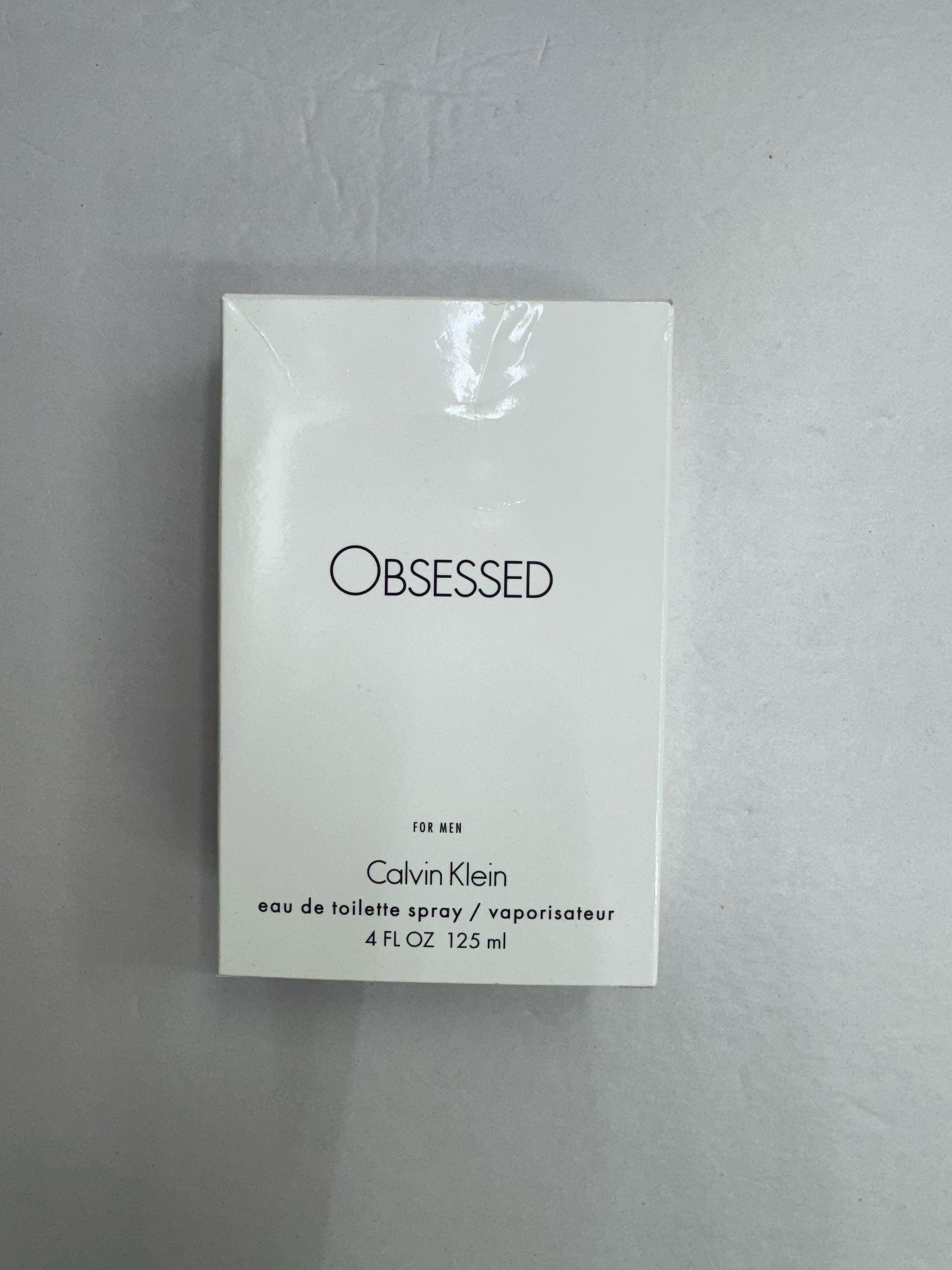 OBSESSED FOR MEN BY CALVIN KLEIN 4.0 OZ EDT SPRAY TESTER