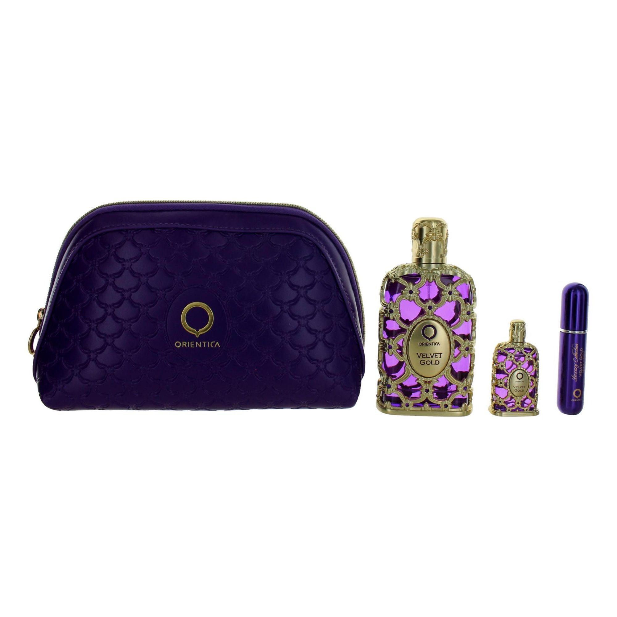 ORIENTICA VELVET GOLD 4 PC GET SET WITH 2.8 OZ EDP FOR UNISEX