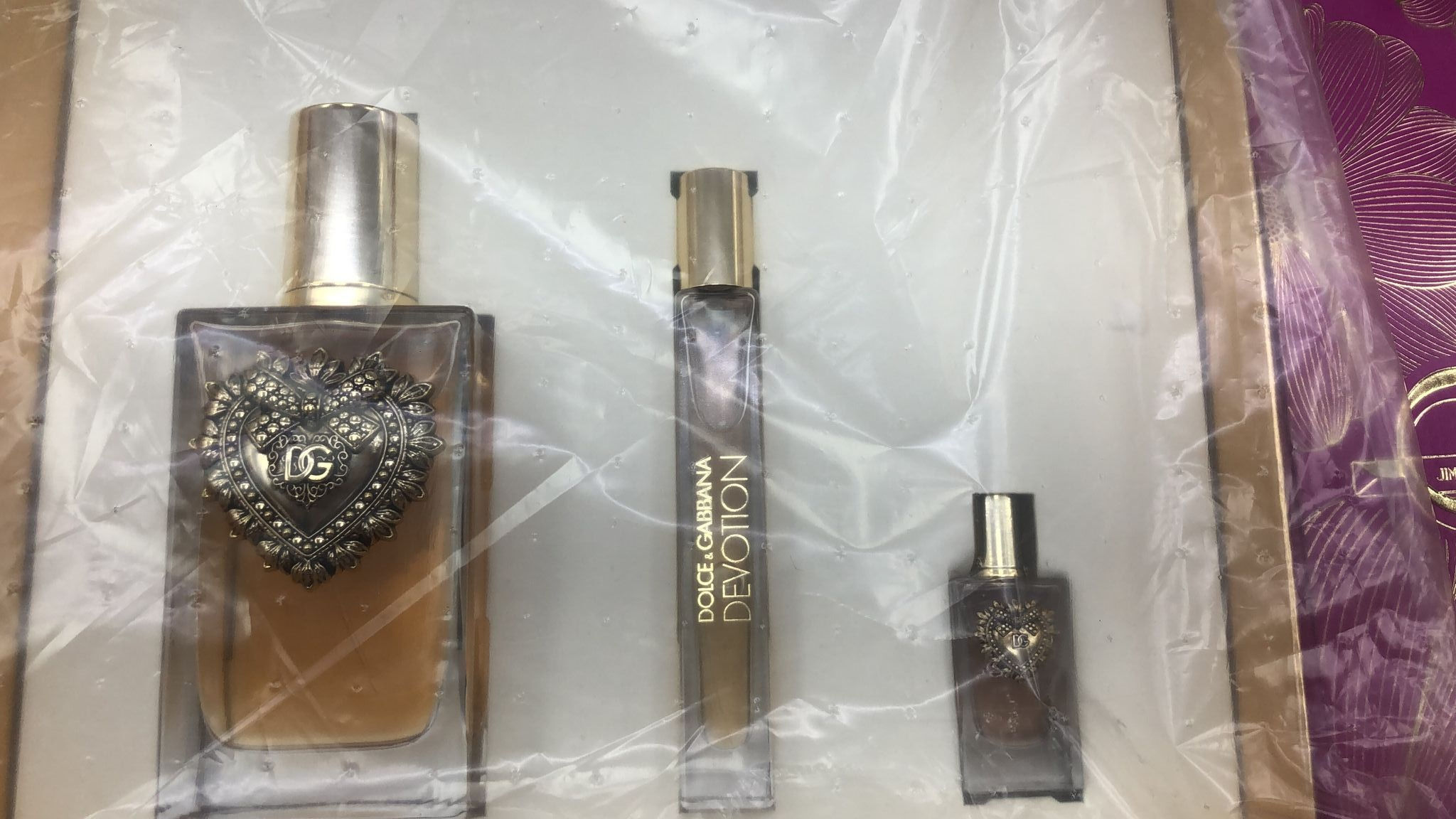 D&G DEVOTION EDP 3 PC GIFT SET WITH 3.4 OZ, 0.33 OZ, 0.17 OZ FOR LADIES