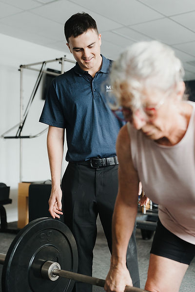 Bone Builder Class exercises with pysiotherapist Tanner