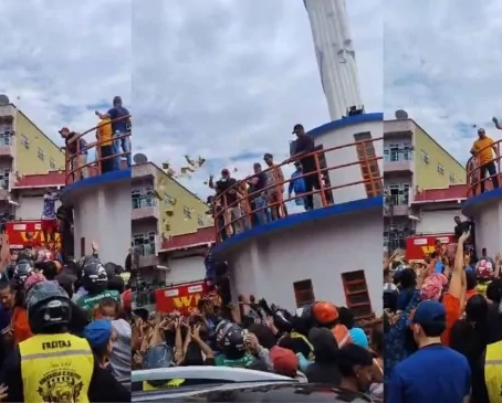 Candidato a prefeito faz "chuva de dinheiro" e é preso em flagrante pela PF (veja o vídeo)