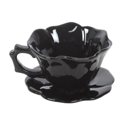 Miniature : Tasse rose noire en céramique, ambiance Dark Academia