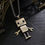 Thumbnail: 2pcs Punk Robot S/S Friendship Necklace