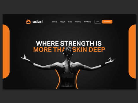 a website for radiant where strength is more than skin deep