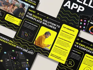 an advertisement for the digital solution to workplace wellness