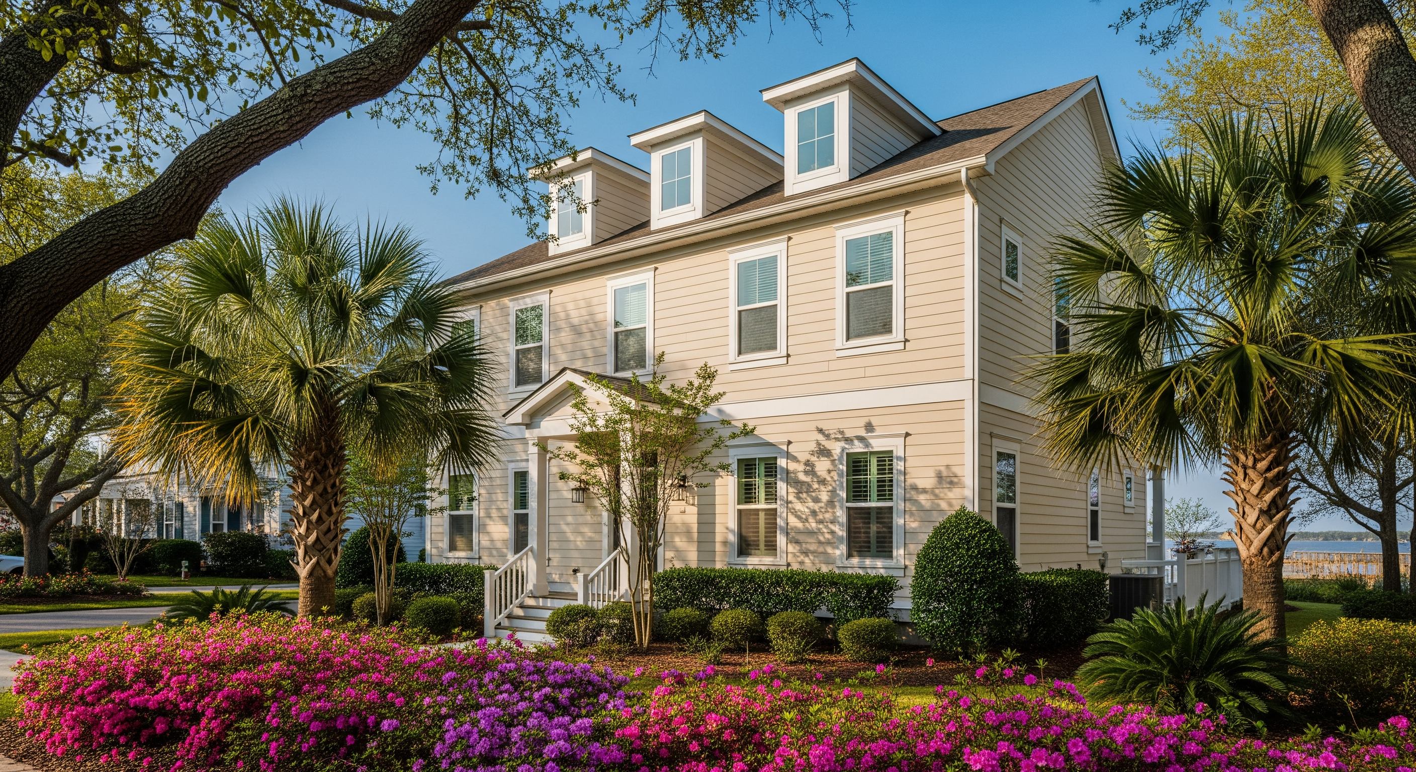 clean home exterior free of salt film and algae Wilmington NC