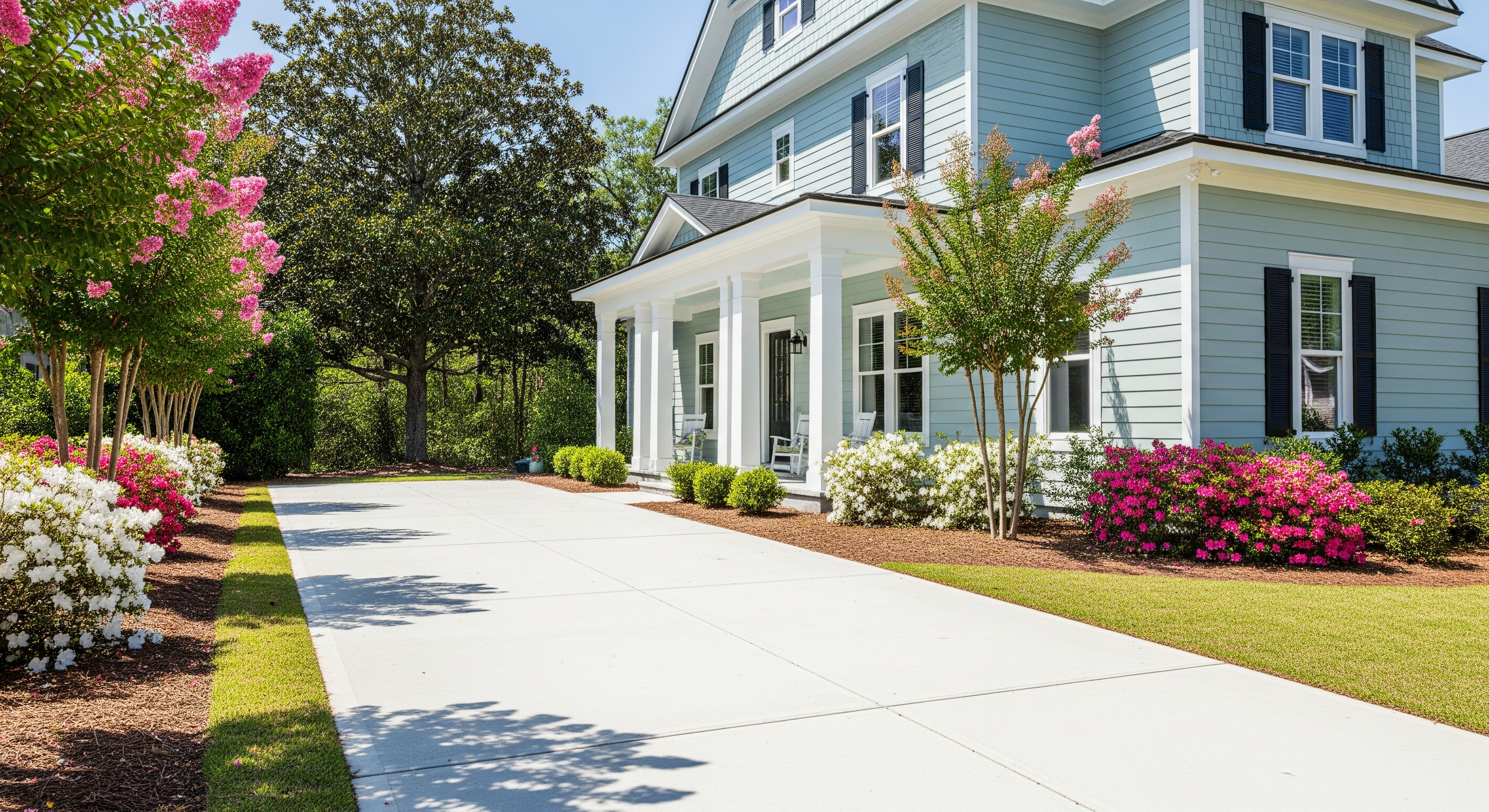 professional pressure washing Leland NC clean driveway