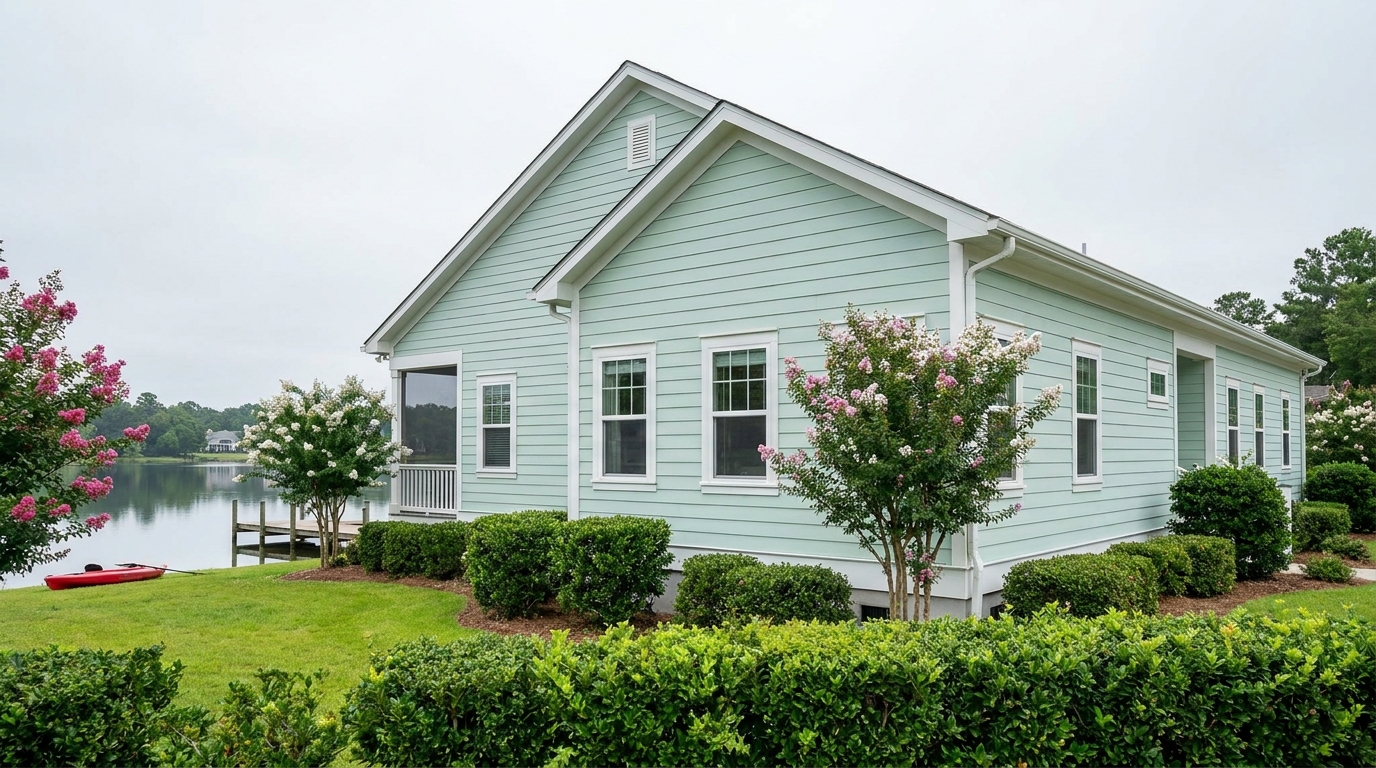 exterior cleaning company Waterford Leland NC lakefront home