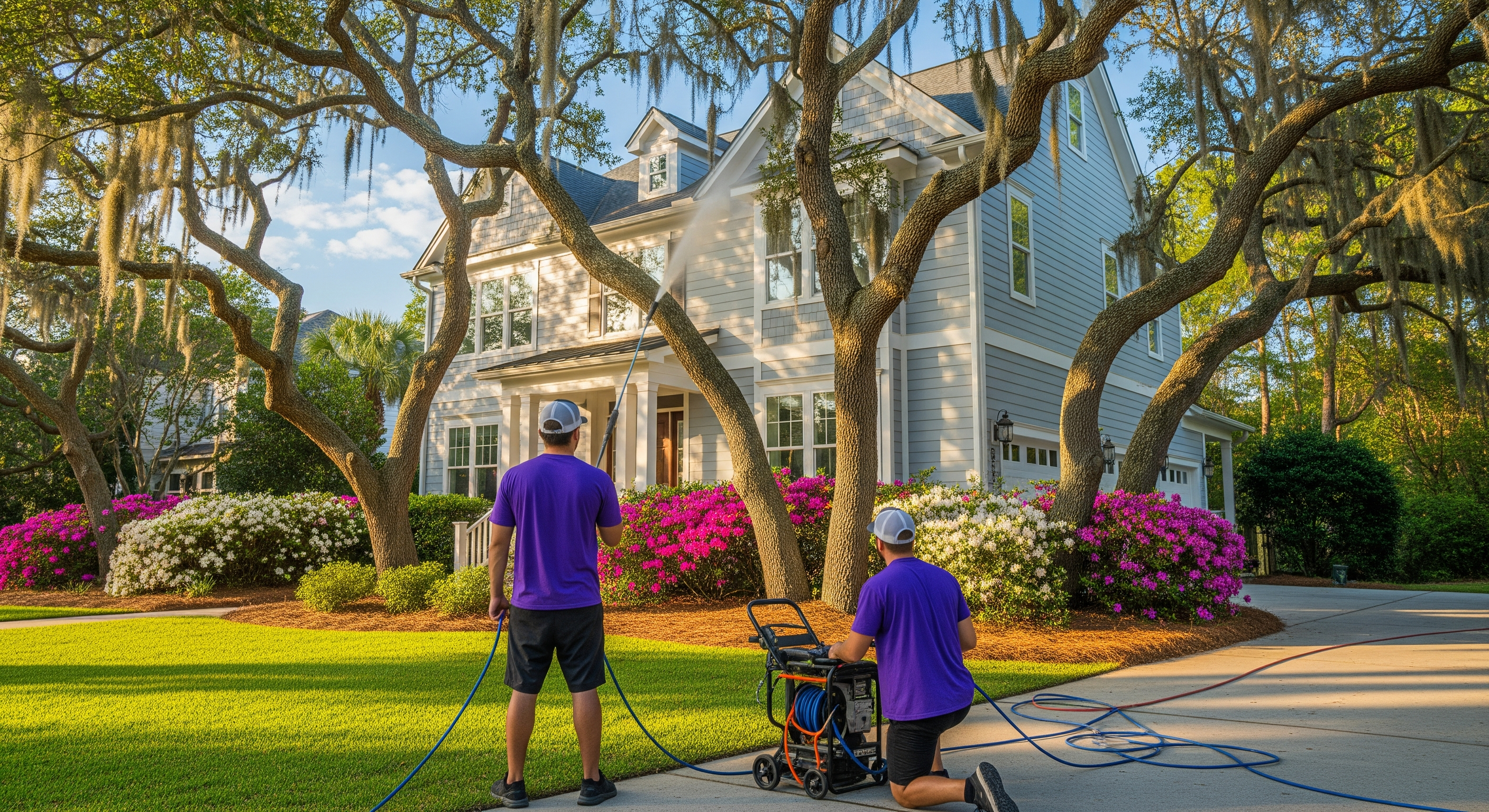 best time to schedule exterior cleaning service Wilmington NC