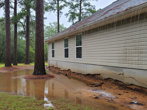gutter cleaning prevents foundation damage Brunswick County NC