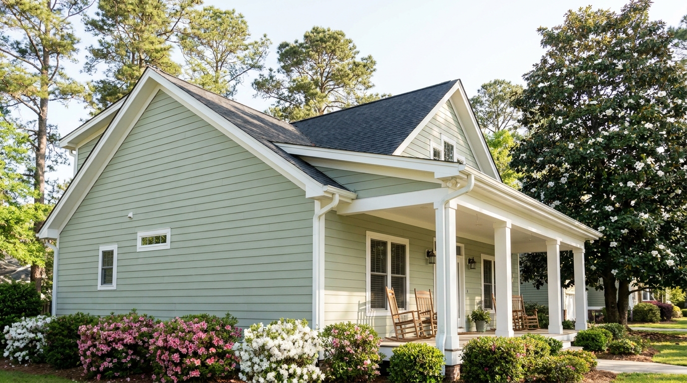 gutter cleaning schedule for homes near pine trees Leland NC