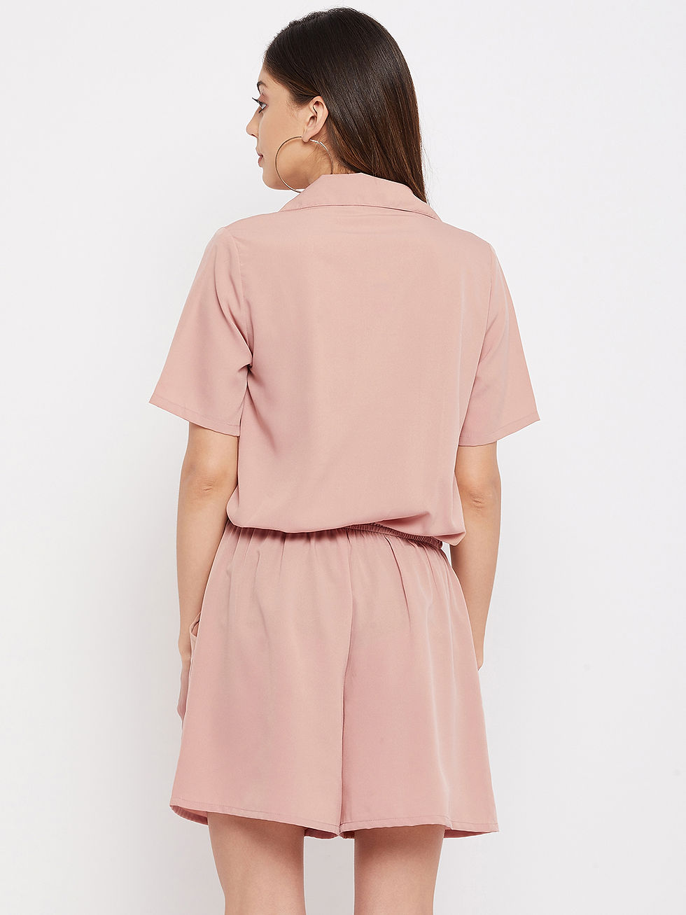 Thumbnail: Swan Pink flap pocket jumpsuit