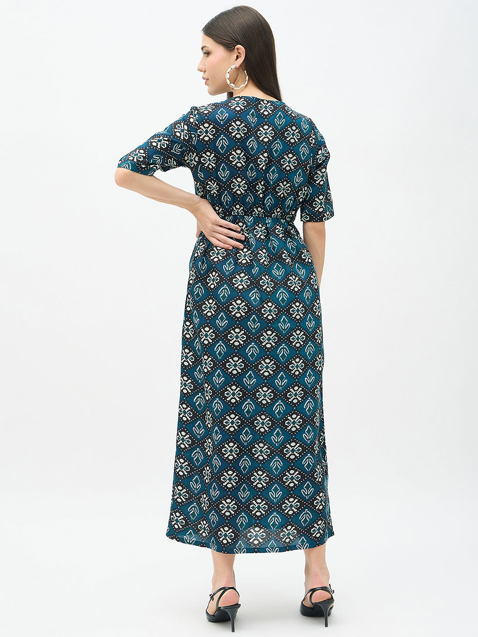 Thumbnail: DIGITAL FLORAL PRINT LONG DRESS