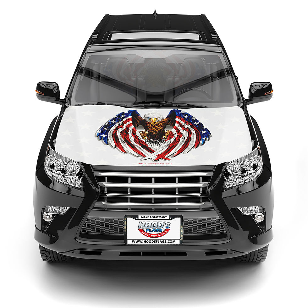 black-vehicle-with-patriotic-flag-design-on-hood