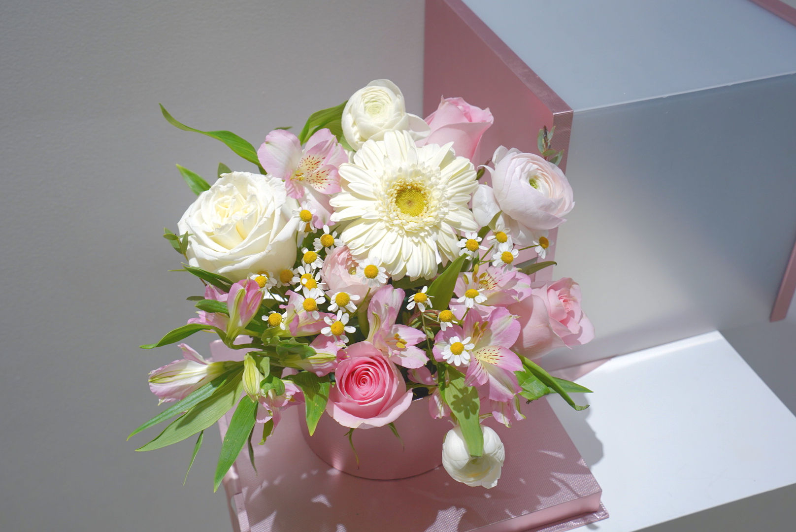 Blush Whisper Flower Box