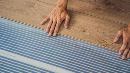 pvc-vloer met vloerverwarming